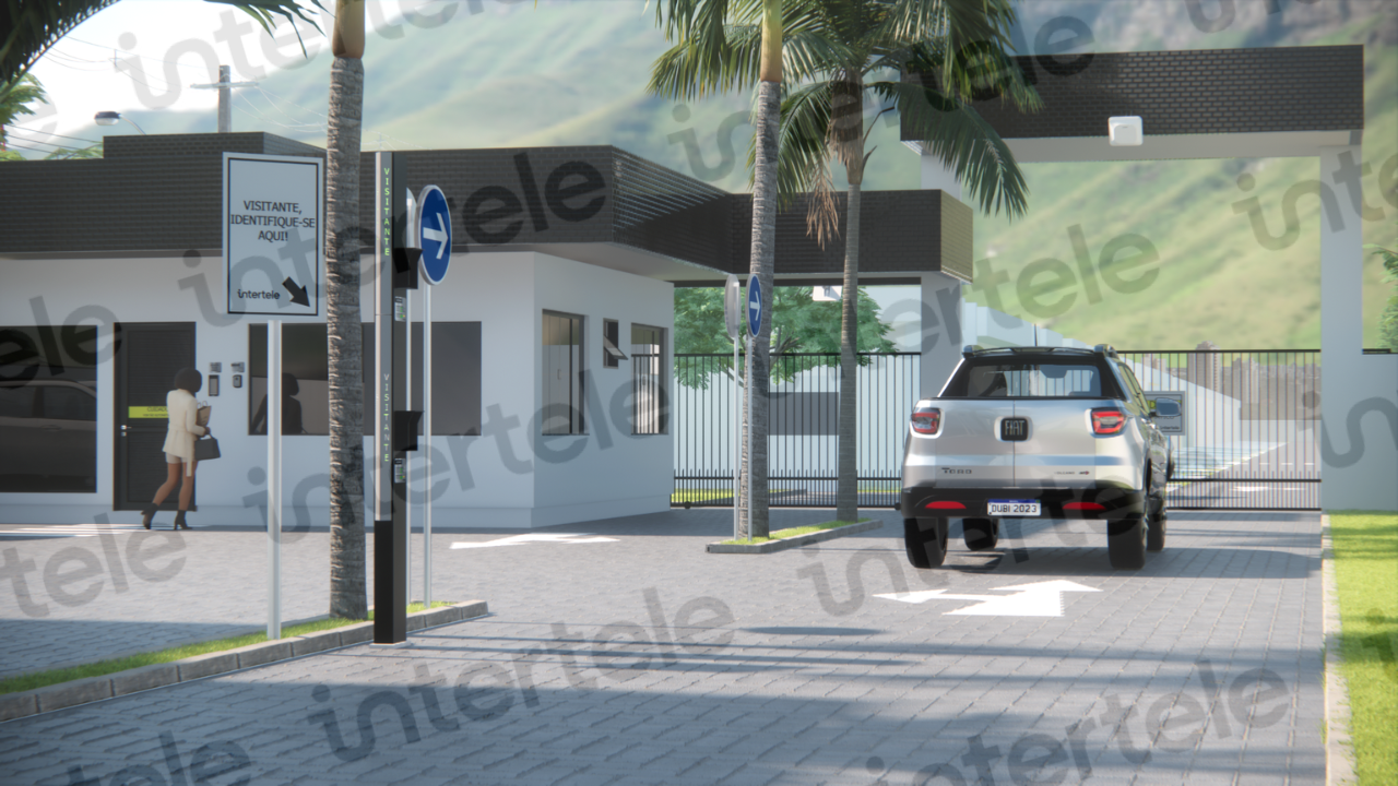 Case Intertele — CFTV com IA e controle de acesso veicular UHF