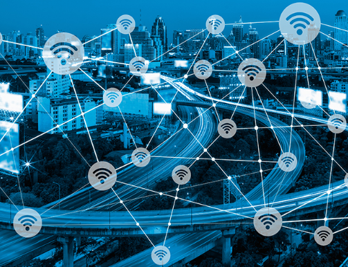 Rede Wi-Fi corporativa cobrindo ambiente urbano